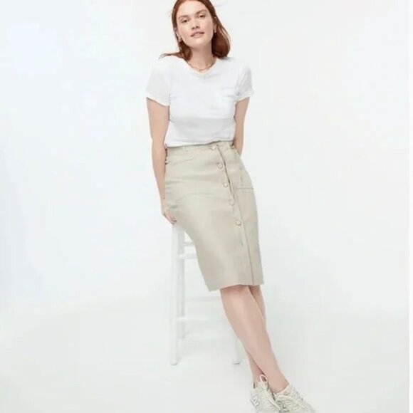 J. Crew Linen Skirt